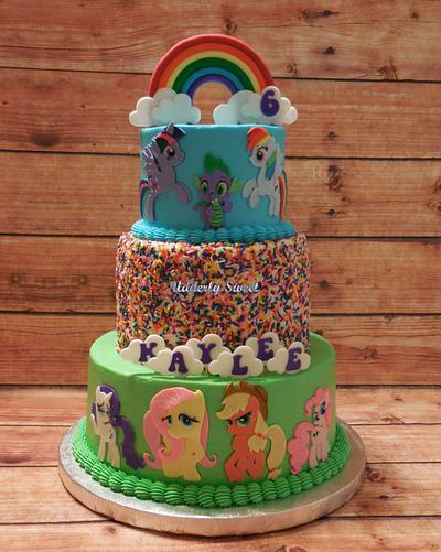 My Little Pony 6th Birthday Cake  - Cake by Michelle
