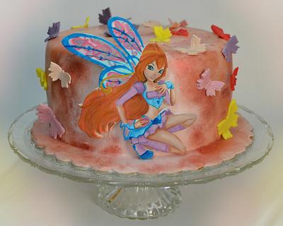 Winx Bloom painted cake - Cake by rosa castiello