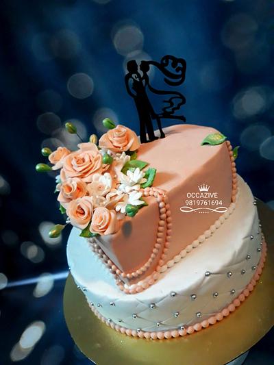 Engagement cake  - Cake by OCCAZIVE CAKES N DESSERTS