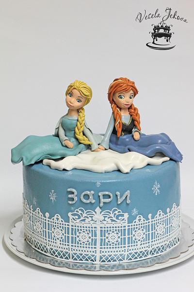 Elsa and Anna!=) - Cake by Vesela Jekova