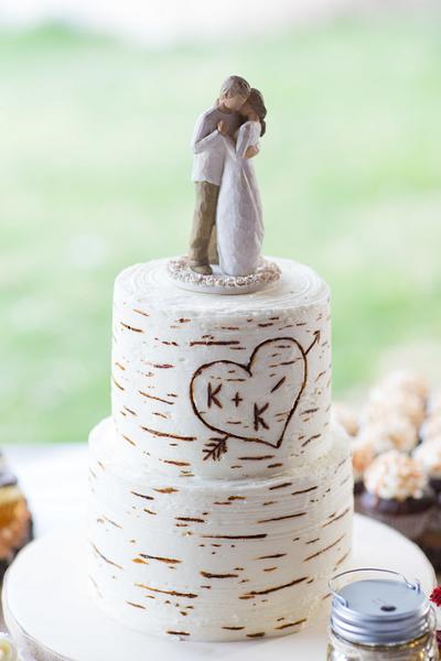 Birch Tree Wedding - Cake by Kendra's Country Bakery