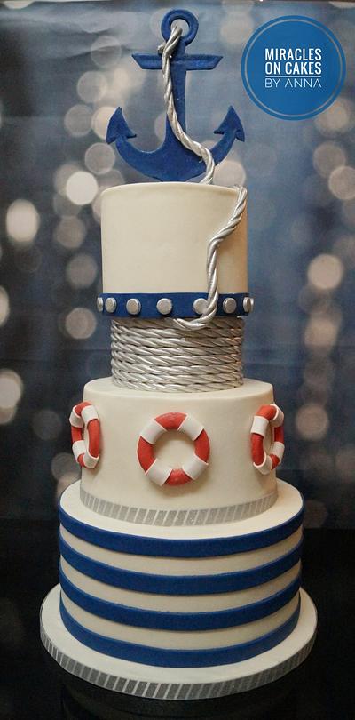 Navy/Sailor - Cake by Miracles on Cakes by Anna