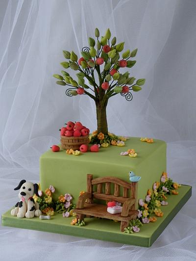 A quiet corner in the garden - Cake by CakeHeaven by Marlene