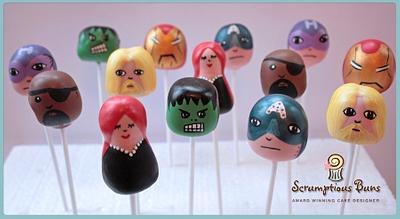 New Avengers Cake Pops - Cake by Scrumptious Buns