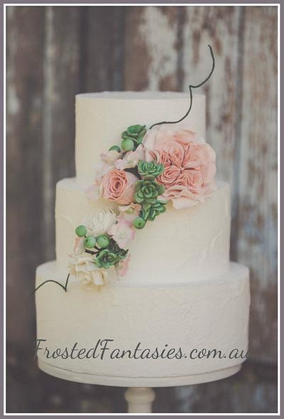 Rustic Wedding cake - Cake by Rachel