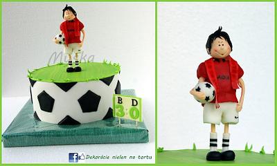 soccer cake  - Cake by Myska