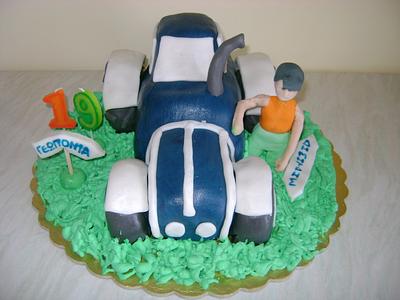 Tractor cake  - Cake by Dora Th.