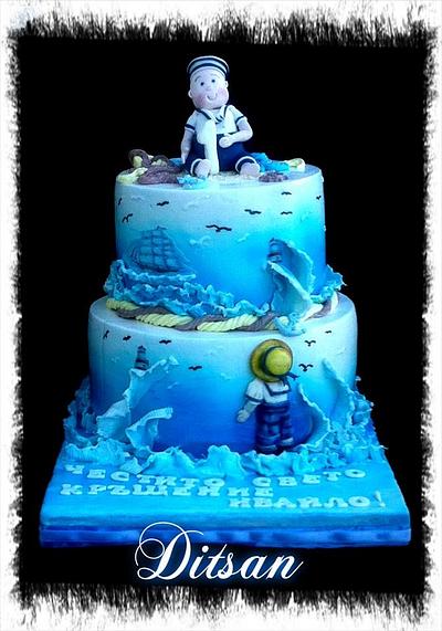 Boy sailor 1 year old - Cake by Ditsan