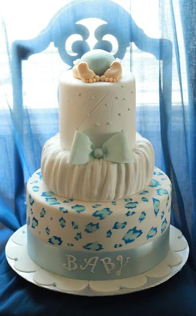 Baby Boy Blue, We already love you! - Cake by Cakes and Takes