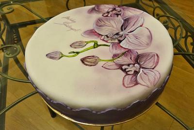 Purple orchids - Cake by Fatiha Kadi