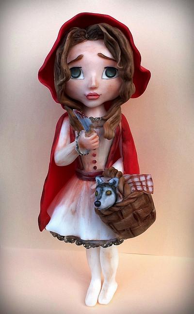 Gothic Little Red Riding Hood - Cake by giada