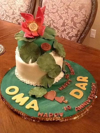 Water Lily - Cake by Debbie