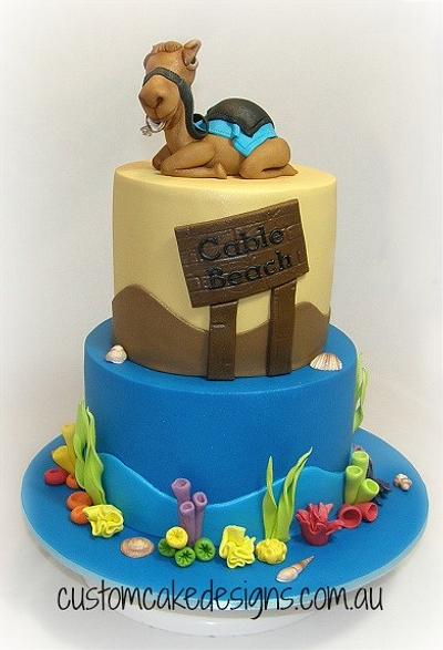 Camel Engagement Cake - Cake by Custom Cake Designs