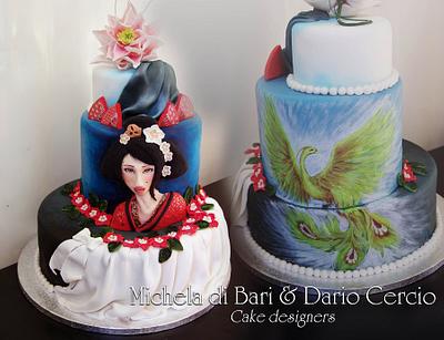 Geisha and phoenix ♥ - Cake by Michela di Bari