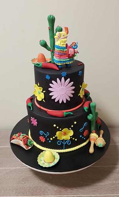 Mexican Themed Fiesta Cake - Cake by Su Cake Artist 