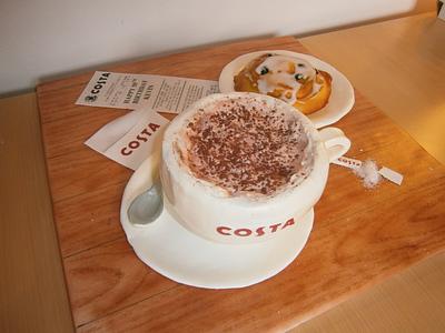 Costa Coffee Cake - Cake by TheCakemanDulwich