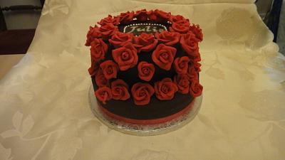 50 Roses cake - Cake by Irina Vakhromkina