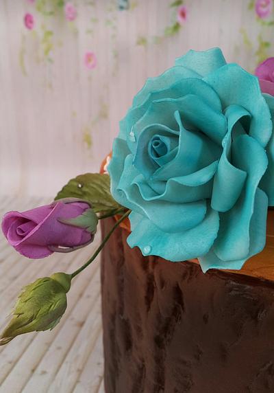 Sugar rose  - Cake by samar  soliman