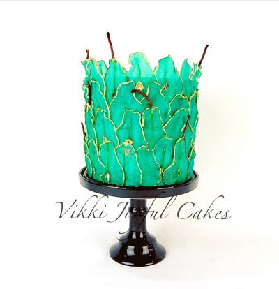 Vegan pear slice cake - Cake by Vikki Joyful Cakes