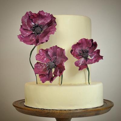 Marsala Poppies Cake - Cake by SweetGeorge
