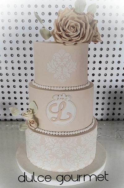 Romantic 15th birthday - Cake by Silvia Caballero
