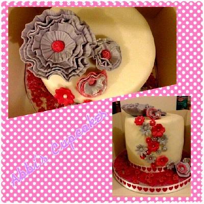 Ruffle Flower Cake - Cake by Abbi's Cupcakes