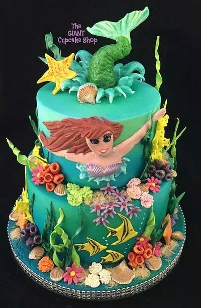 Little Mermaid - Cake by Amelia Rose Cake Studio
