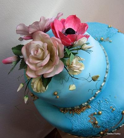 Flower cake - Cake by babkaKatka