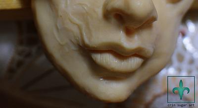 detail portrait with saracino model paste - Cake by Crin sugarart