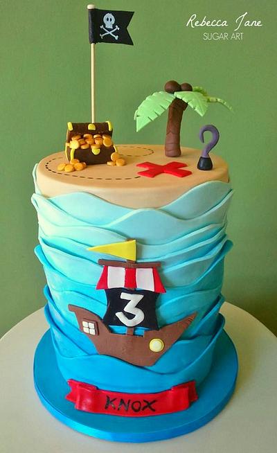 Pirate Treasure Cake - Cake by Rebecca Jane Sugar Art