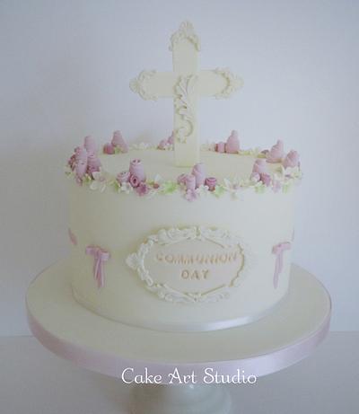 Holy communion cake - Cake by Cake Art Studio 