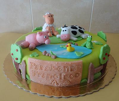 Farm animals cake - Cake by ItaBolosDecorados