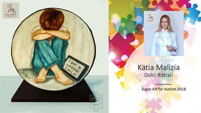 "A special child" for  Sugar Art 4 Autism Collaboration - Cake by Katia Malizia 