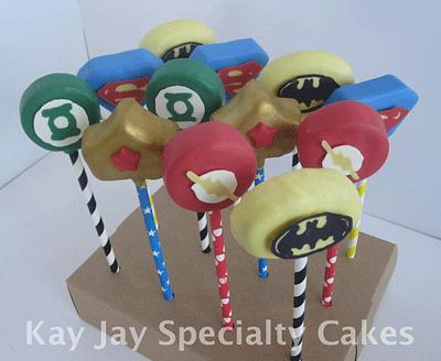 Justice League Cake Pops - Cake by Kimberley Jemmott
