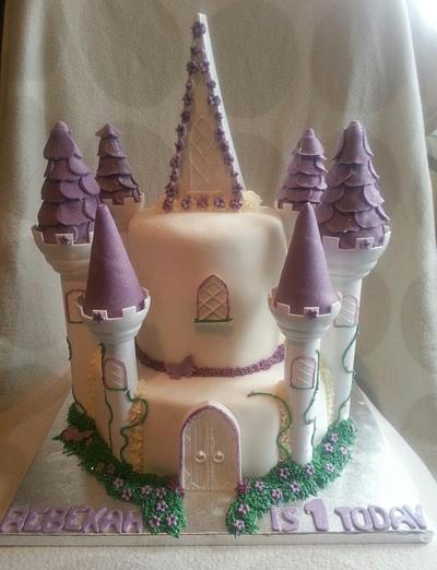 princess castle cake  - Cake by stacey