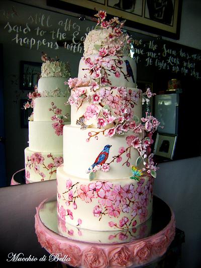 Cherry Blossom Cake for Nino and Jay Ann - Cake by Mucchio di Bella