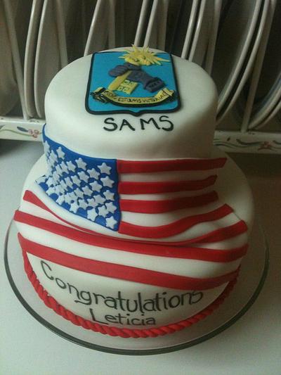 Army SAMS Graduation Cake  - Cake by Margarida Myers