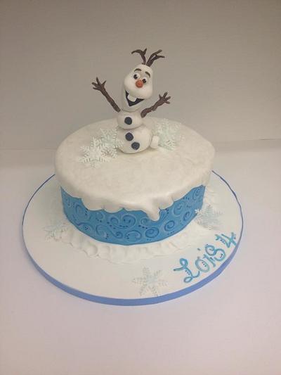 olaf  - Cake by d and k creative cakes