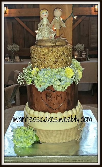 Rustic Wedding Cake - Cake by Jessica Chase Avila