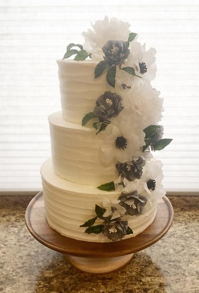 Wafer paper wedding - Cake by Misty
