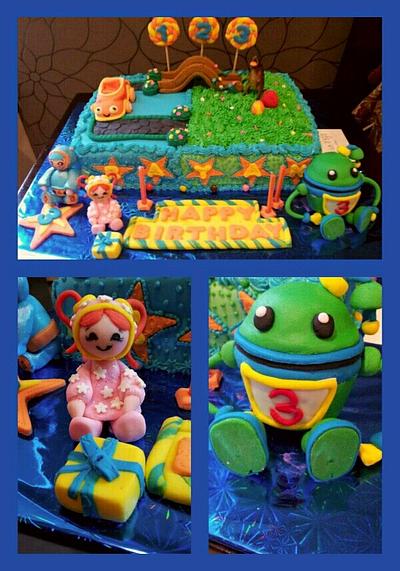 Umi zoomi cake Dinosaur egg hunt  - Cake by CAKE RAGA