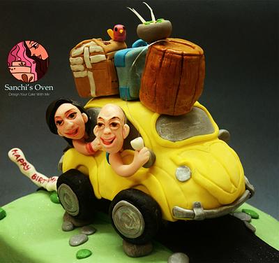 60th Birthday  - Cake by Sanchita Nath Shasmal