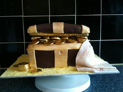 first treasure chest cake  - Cake by Shelly