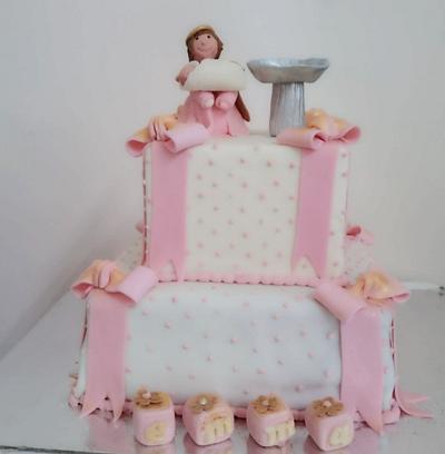 CHRISTENING cake for little Emma  - Cake by swetha anup