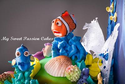 "Nemo under the sea"  Gold Award in International Cake Competition  - Cake by Beata Khoo