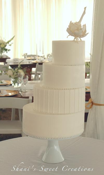 Modern Wedding Cake - Cake by Shani's Sweet Creations