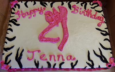Buttercream Deer and zebra print cake - Cake by Nancys Fancys Cakes & Catering (Nancy Goolsby)