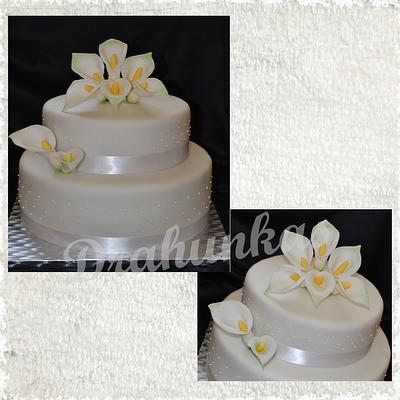 Wedding cake Calla - Cake by Drahunkas
