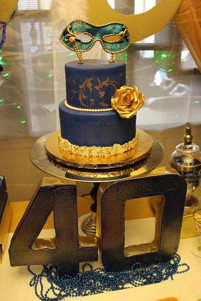 Blue mask - Cake by Ann