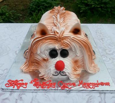 Woof Woof In Whipped Cream - Cake by Michelle's Sweet Temptation